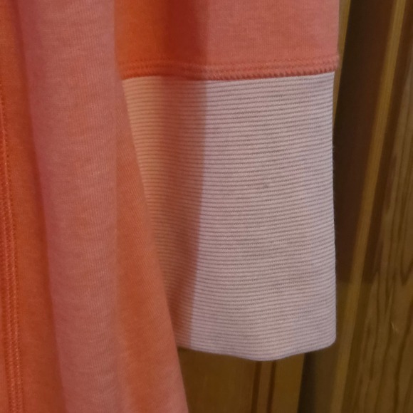 Tommy Bahama Coral Pink Quarter Zip Hoodie Tunic Pullover Women's Swim Coverup - Picture 11 of 16